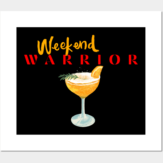 Weekend Warrior Tropical Cocktail Wall Art by MyUniqueTee